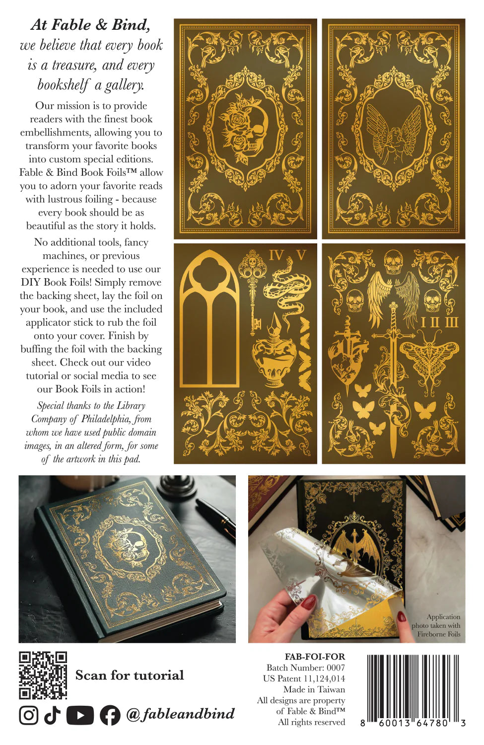 Forbidden Flame Fable & Bind Book Foil™